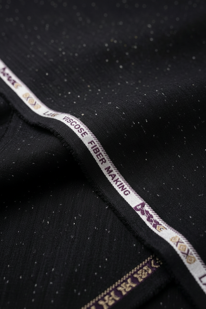 Black Viscose Wash & Wear